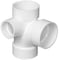 Charlotte Pipe And Foundry Charlotte Pipe Schedule 40 3 in. Hub X 3 in. D Hub PVC Sanitary Tee with Left Side Inlet 1 pk PVC004160800 - alternate 1
